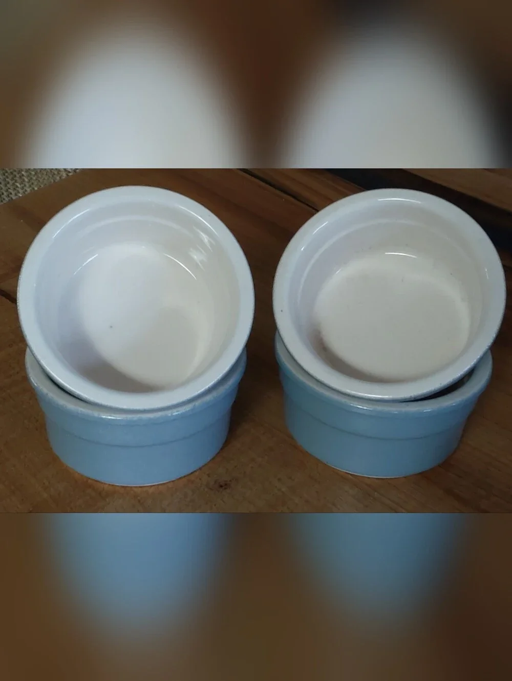 CERMER 4 FRENCH BLUE RAMEKINS